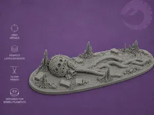 Dead Tyranid Spore - Tabletop Terrain