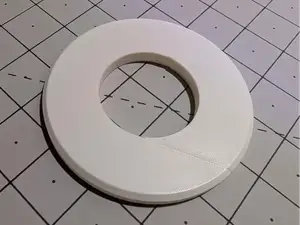 Split Flange Snap-On Escutcheon for 1.5" PVC Pipe