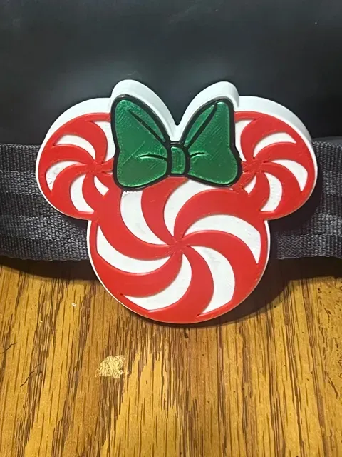 Mickey and Minnie Candy Cane Bag Strap Charm — Фото 3 из 6