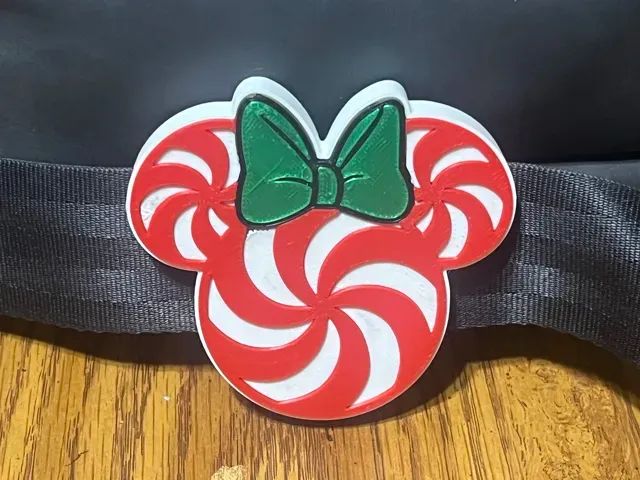 Mickey and Minnie Candy Cane Bag Strap Charm — Фото 2 из 6