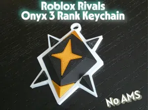 Roblox Rivals Onyx 3 Rank Keychain