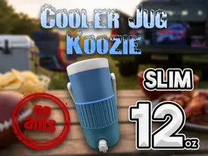 Cooler Jug Slim Koozie Can Holder (12oz)