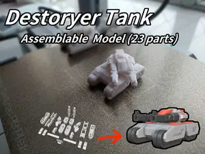 Destroyer Tank Assemblable Model