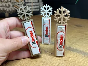 Kinder Schokolade Halter Schneeflocke