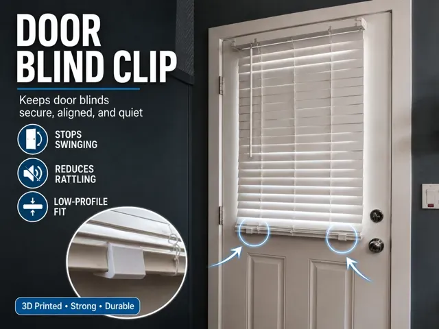 Door Blind Hold-Down Clip V2 - Durable Design