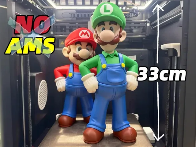 路易吉·超级马里奥系列 高度33cm(无需AMS)Luigi·Super Mario Bros