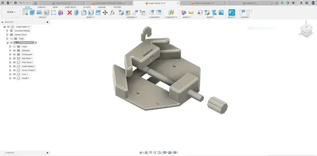 Angle Clamp V2 Full 3D Print No Hardware needed. — Image 7 of 9