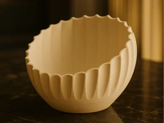 Sculptural Pleated Bowl