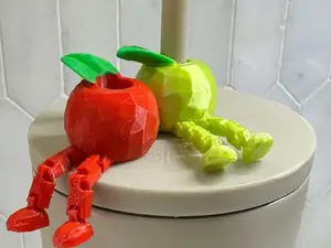 Apple Straw Charm Articulated