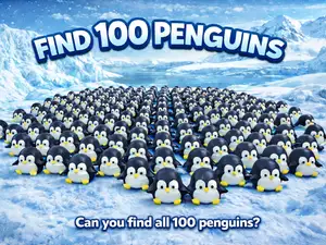 Find 100 Penguins – Mini Penguin Puzzle & Desk Toy