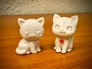 Two cute little kittens for Valentine's Day