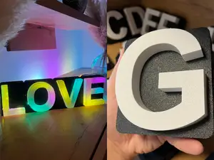 3D Buchstabe „G“ – modular, LED-fähig & A–Z Serie