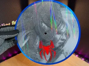 Vinyle décoratif illusion d'optique SPIDER-MAN