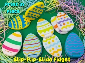 Easter Egg Slider and Flip Fidget (Print in Place)