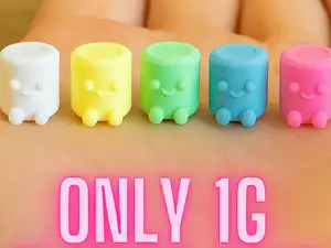 Mini Cute Marshmallow Adorable 3D Printed Figurine
