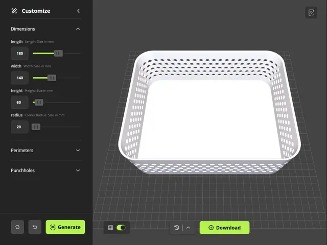 Organizer Box - Parametric Storage Bin — Image 9 of 10