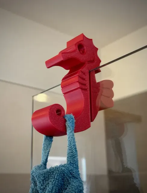 Seahorse-Hanger - Towel hook for shower glass — Фото 2 из 5