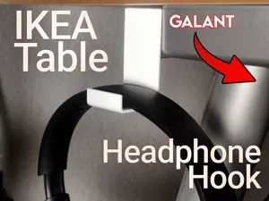 IKEA GALANT Headphone Hook – No Screws Needed