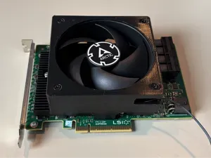 LSI 9300-16i HBA Cooling Fan Split Shroud