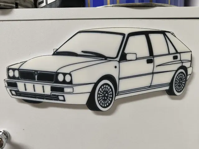 lancia delta integrale wall art 2d multicolor — Фото 2 из 2