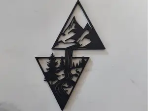 mountain waterfalls wall art