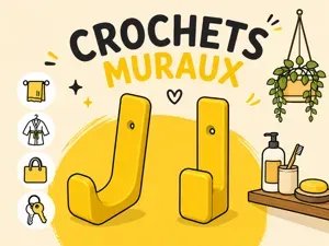 Crochet mural polyvalent – Simple et solide