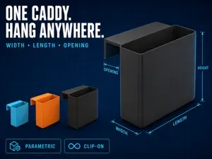Parametric Hanging Caddy - Customizable Storage
