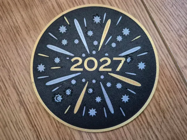 Happy New Year! 2027 Coasters Multicolor — Image 4 of 8