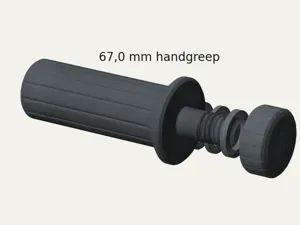 Hose Reel Crank Handle with Printed Axle