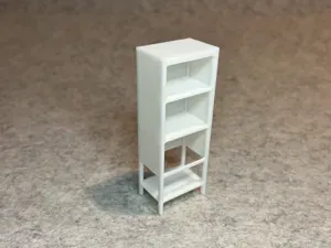 Dollhouse cabinet shelf miniature house