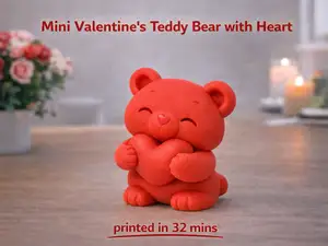 Mini Valentine's Teddy Bear with Heart