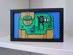 Super Mario World Map - Yoshi's Island Wall Art