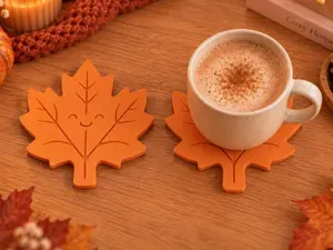 Autumn Leaf Coaster - Cozy Decor