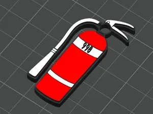 Keychain fire extinguisher