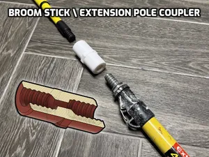 Extension Pole / Broomstick / Roller Pole coupler