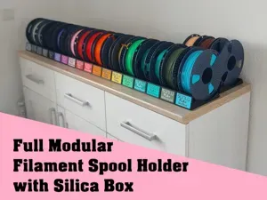 Voll Modularer Filament Spultenhalter + Silica Box