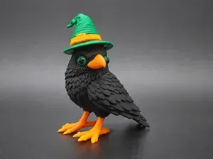 Witch’s Raven – Cute Multicolor Halloween Decor