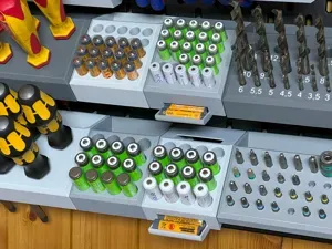 Akku/Batterie Halter und Spender Ikea Skadis