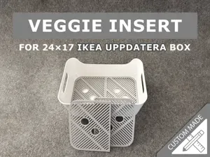 Veggie Insert for 24x17 glossy IKEA UPPDATERA Box