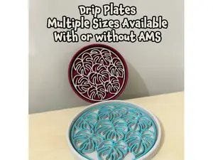 Monstera plant pot drip plate (multiple sizes)
