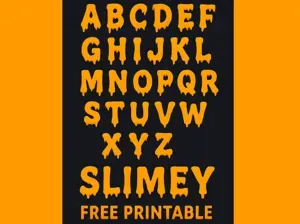 Alphabet - Slimey Font – 3D