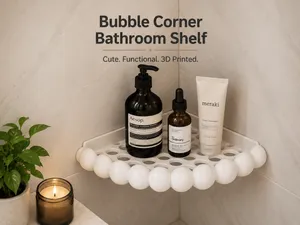 Bubble Corner Bathroom Shelf Modern Shower Storage