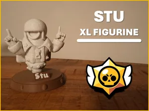 Stu | Brawl Stars XL Figurine (NO AMS)