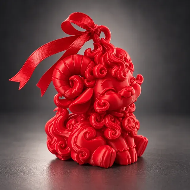 Festive Ram Guardian – New Year 2027 — Image 2 of 5