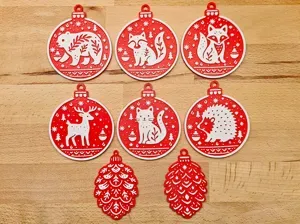 Christmas Balls 2025 Set 01 for tree decoration
