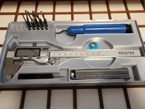 Gridfinity caliper and deburring tool holder