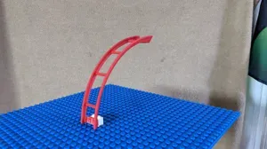 Brick Roller Coaster Drop Top Track