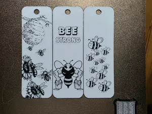 Bee Hueforge Bookmarks 2 color No AMS required