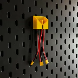 XT30 to XT60 connector holder for Ikea Skadis