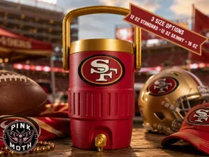 San Francisco 49ers Koozie - Snap in Logo